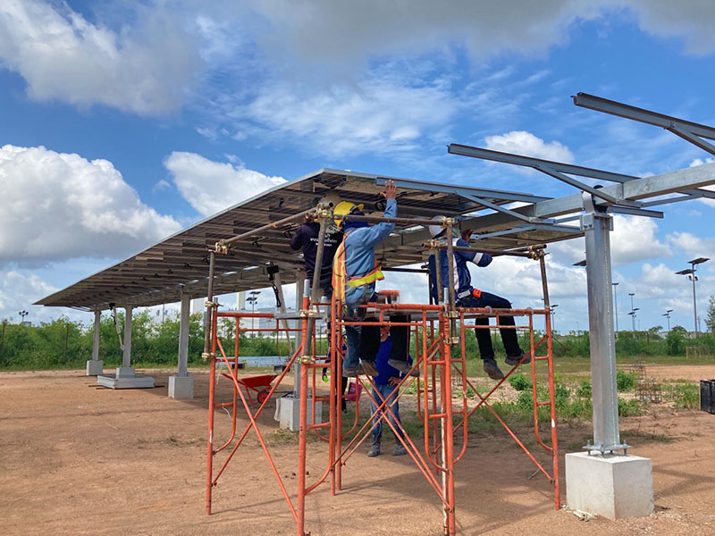 Máy theo dõi năng lượng mặt trời 1mw ở Thái Lan